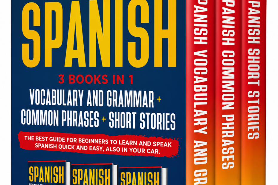 Spanish Includes Vocabulary and Grammar Books-Cover