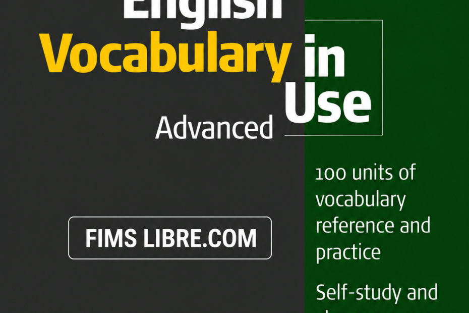 New Edition English Vocabulary In Use Advanced Book-Cover
