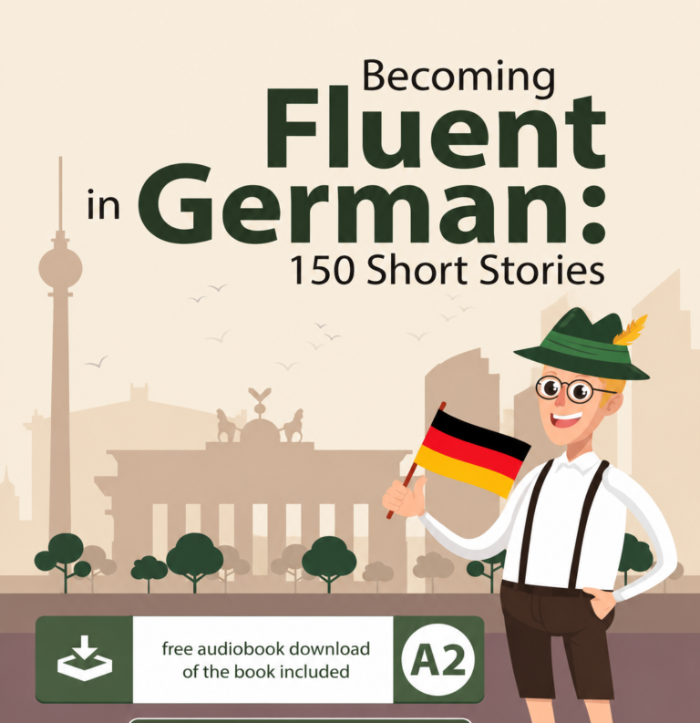 Becoming Fluent in German 150 Short Stories Book Cover