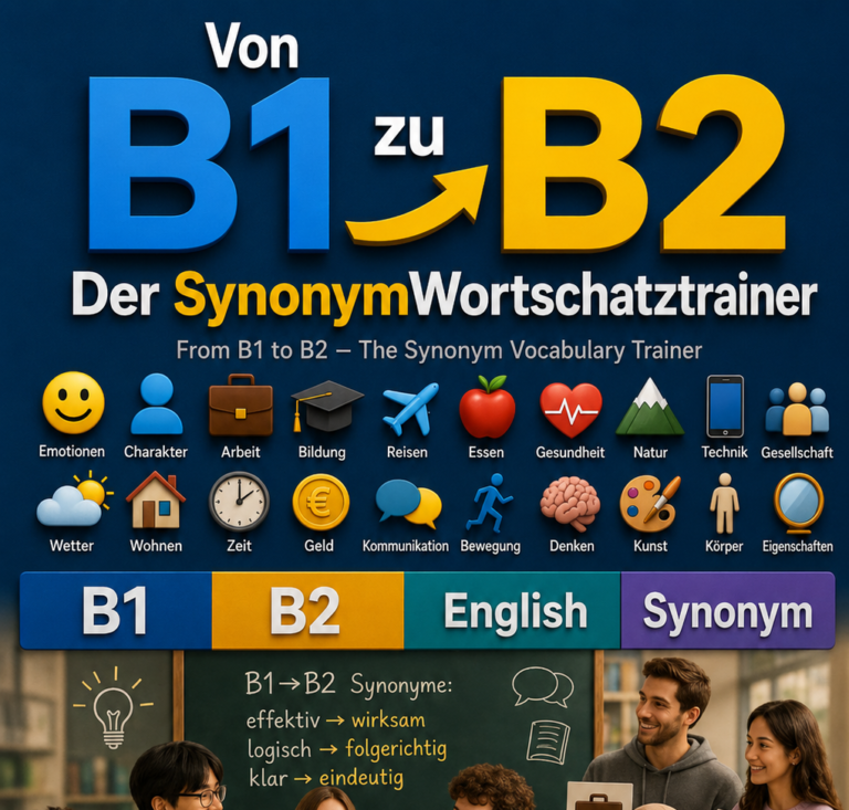 (From B1 to B2 – The Synonym Vocabulary Trainer) Cover
