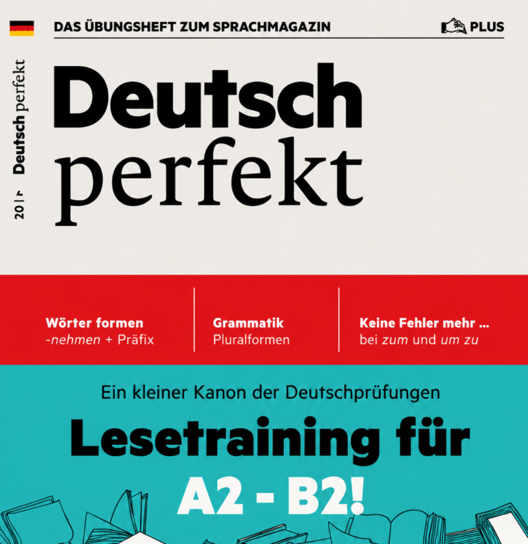Deutsch Perfekt Plus Lesetraining Fur A2 B2 Cover