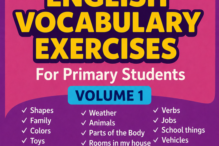 English Vocabulary Exercises for Primary Students Book-cover