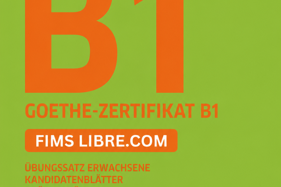 Goethe Zertifikat B1 Übungssatz Book-Cover