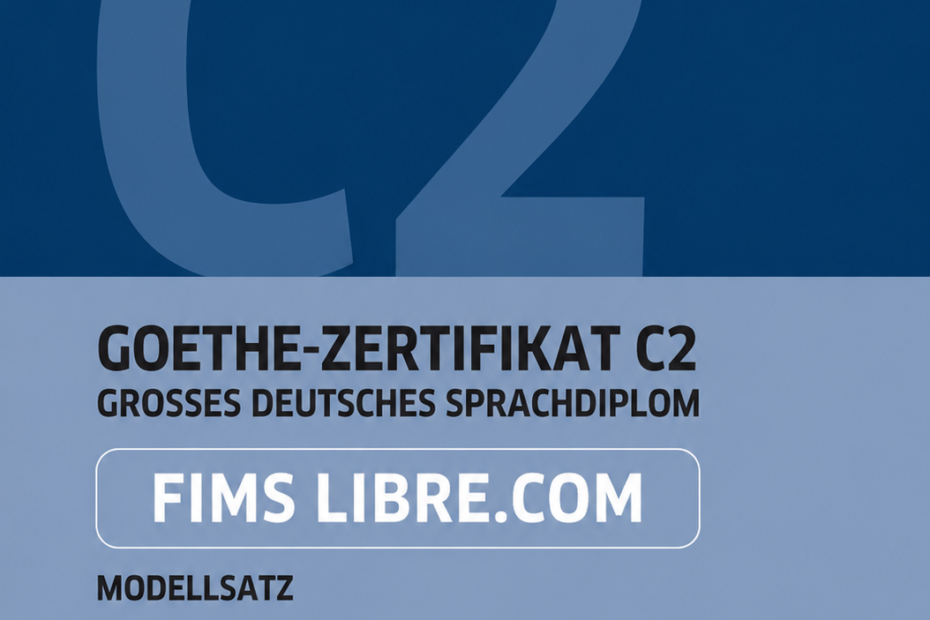 Goethe Zertifikat Pruefung C2 Grosses Deutsches Sprachdiplom Modellsatz Book-Cover