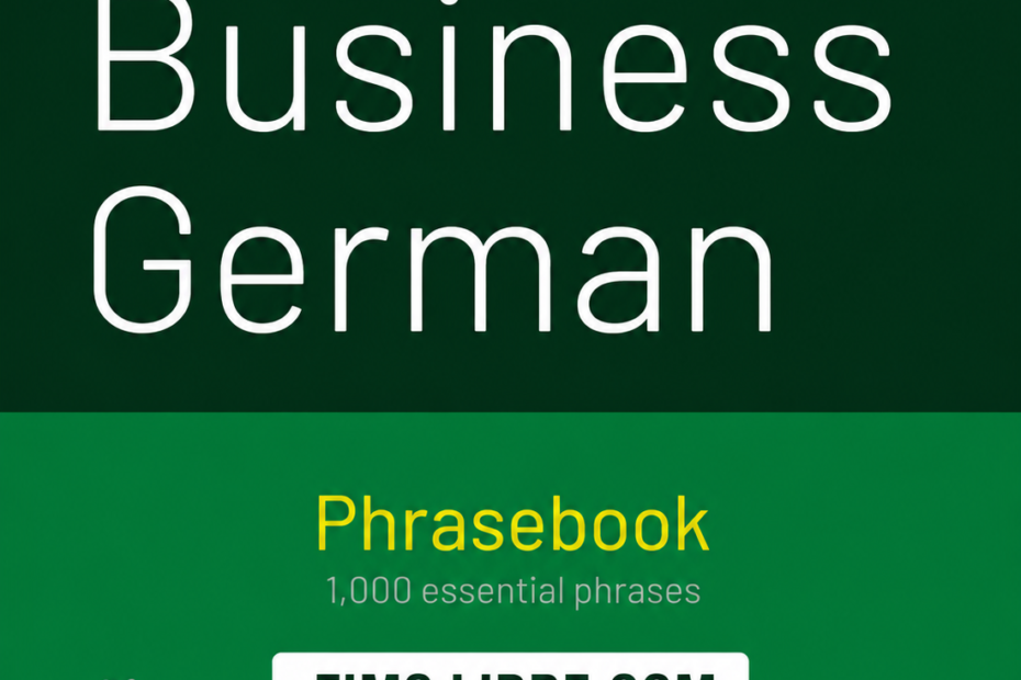 Business German Phrasebook Learn 1000 essential phrases Book-Cover
