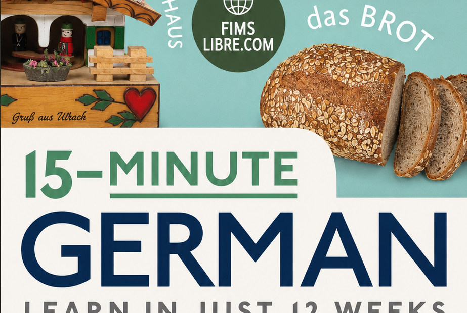 15 Minute German Learn in Just 12 Weeks Book-Cover
